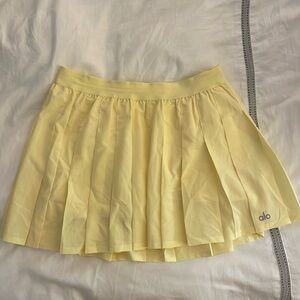 Alo Baby Yellow Tennis Skirt